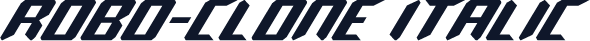 Robo-Clone Italic