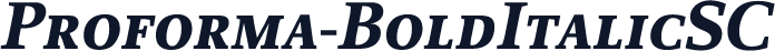 Proforma-BoldItalicSC