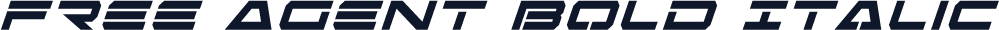 Free Agent Bold Italic