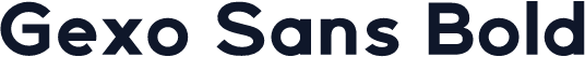 Gexo Sans Bold