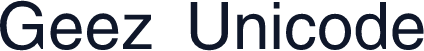 Geez Unicode
