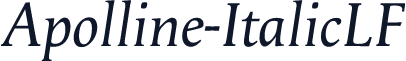 Apolline-ItalicLF