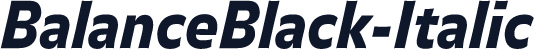 BalanceBlack-Italic