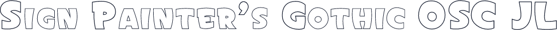 Sign Painter's Gothic OSC JL