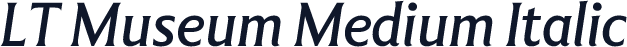 LT Museum Medium Italic