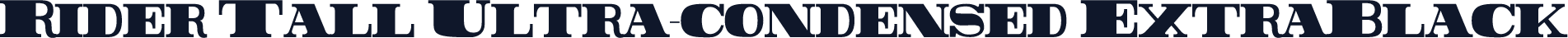 Rider Tall Ultra-condensed ExtraBlack