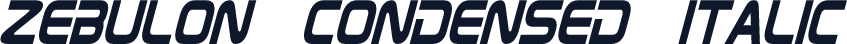 Zebulon Condensed Italic