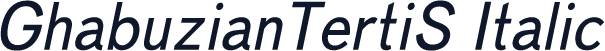 GhabuzianTertiS Italic