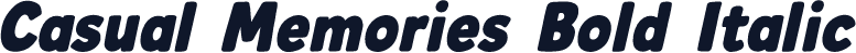 Casual Memories Bold Italic