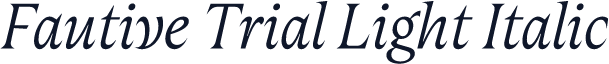 Fautive Trial Light Italic