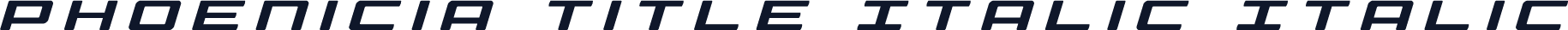 Phoenicia Title Italic Italic