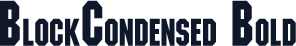 BlockCondensed Bold