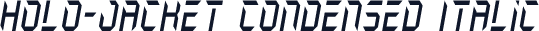 Holo-Jacket Condensed Italic