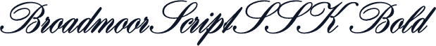 BroadmoorScriptSSK Bold