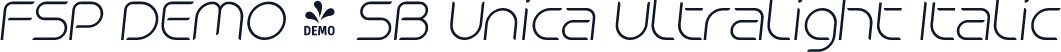 FSP DEMO - SB Unica Ultralight Italic