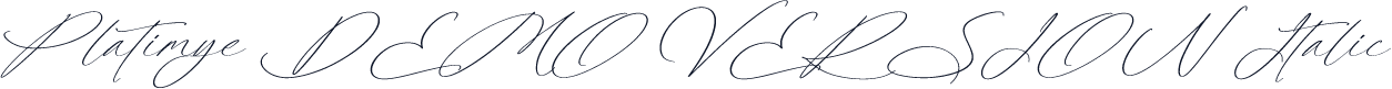 Platimye DEMO VERSION Italic