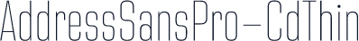 AddressSansPro-CdThin