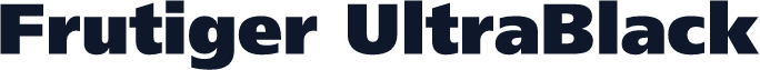 Frutiger UltraBlack