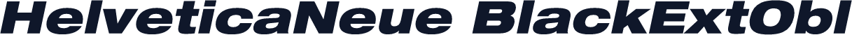 HelveticaNeue BlackExtObl