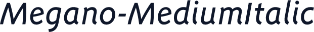 Megano-MediumItalic