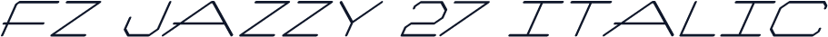 FZ JAZZY 27 ITALIC