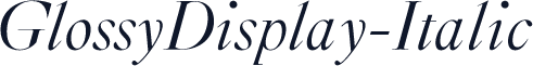 GlossyDisplay-Italic