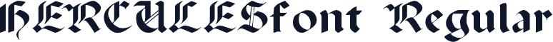 HERCULESfont Regular