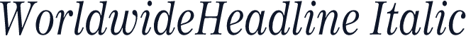 WorldwideHeadline Italic