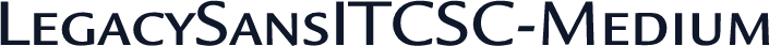 LegacySansITCSC-Medium