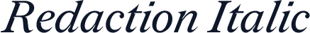 Redaction Italic