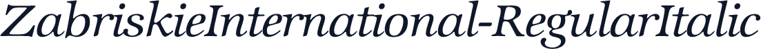 ZabriskieInternational-RegularItalic