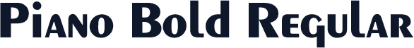Piano Bold Regular