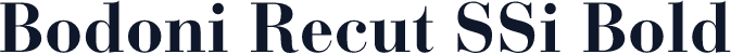 Bodoni Recut SSi Bold