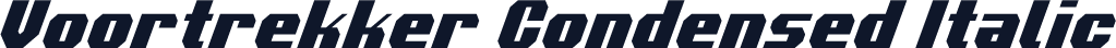 Voortrekker Condensed Italic