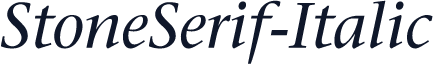 StoneSerif-Italic