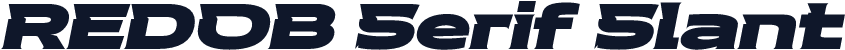 REDOB Serif Slant