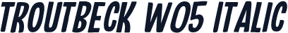 Troutbeck W05 Italic
