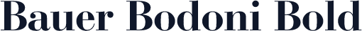 Bauer Bodoni Bold