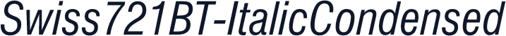 Swiss721BT-ItalicCondensed