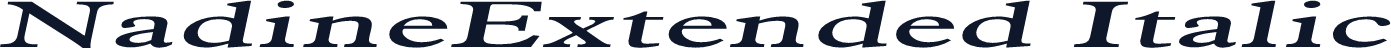 NadineExtended Italic