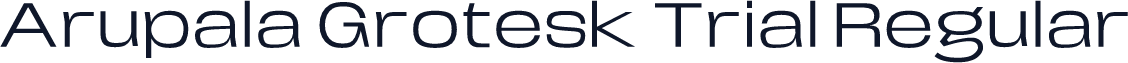 Arupala Grotesk Trial Regular