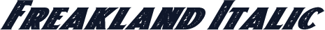 Freakland Italic