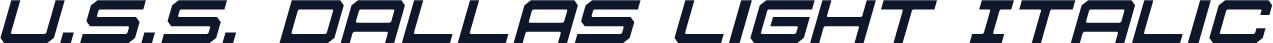 U.S.S. Dallas Light Italic