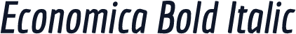 Economica Bold Italic