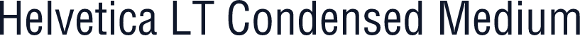 Helvetica LT Condensed Medium