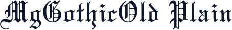 MgGothicOld Plain