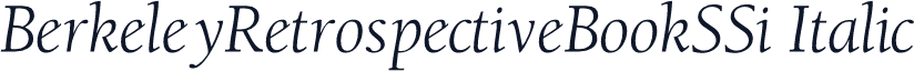 BerkeleyRetrospectiveBookSSi Italic
