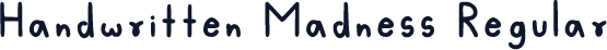Handwritten Madness Regular