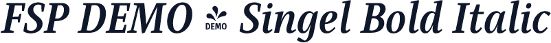 FSP DEMO - Singel Bold Italic