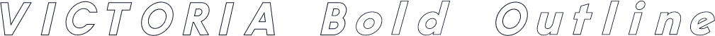 VICTORIA Bold Outline